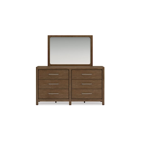 Dresser and Mirror Set