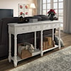 Accentrics Home Accents Hall Console Table in Antique White