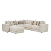 Hickorycraft 734801BD Modular Sofa with 4 Seats and 1 Ottoman