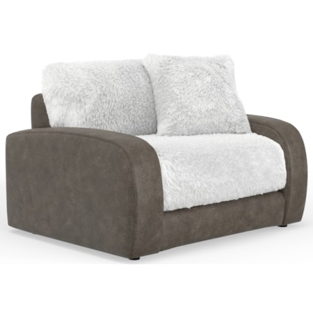 Faux Fur Chair and a Half