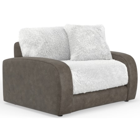 Faux Fur Chair and a Half