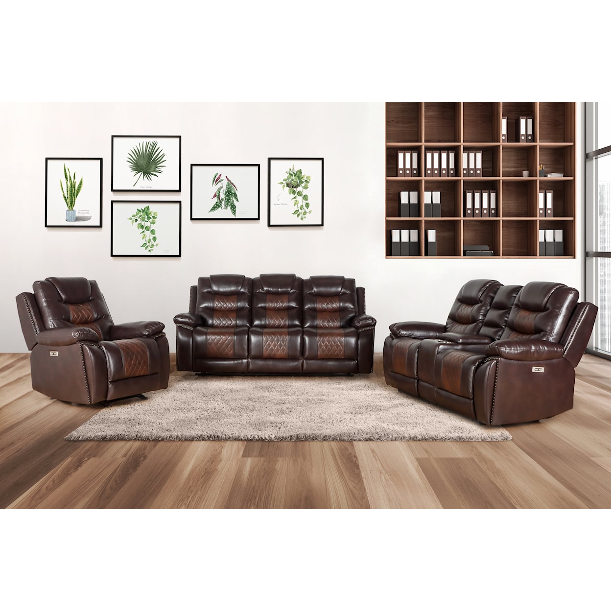 New Classic Furniture Nikko Reclining Sofa with Power Footrest