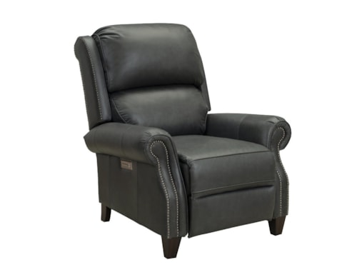 Transitional Power Recliner with Power Headrest