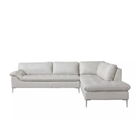 Contemporary 2-Piece Leather Sectional Sofa