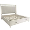 Parker House Americana Modern Queen Platform Bed With Footboard Storage