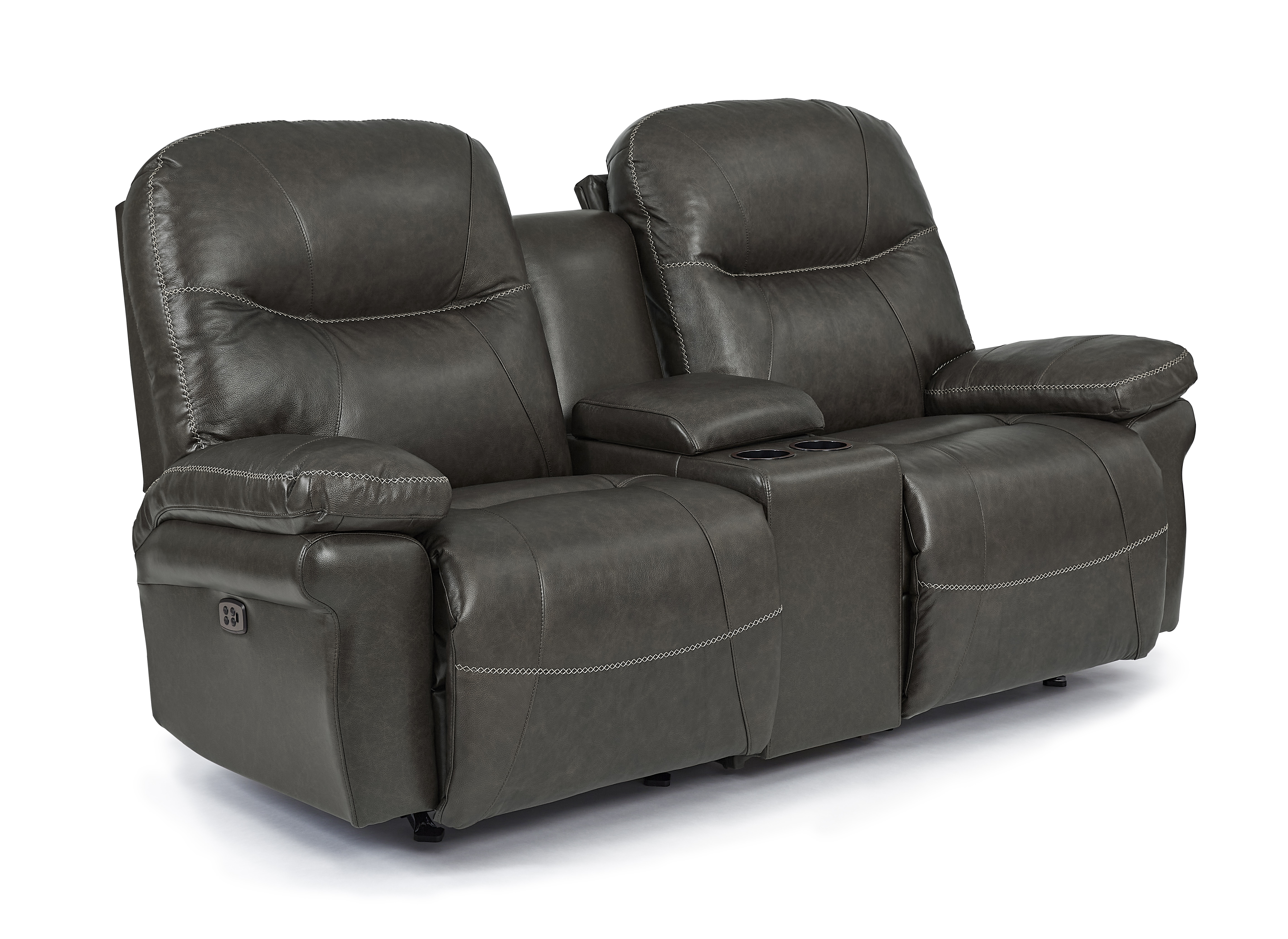 Leather rocker shop recliner loveseat