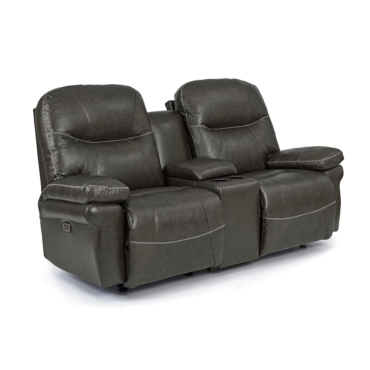 Bravo Furniture Leya Space Saver Console Reclining Loveseat