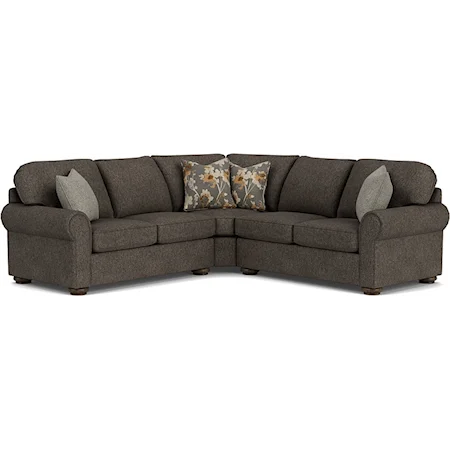 Traditional 4 Seat Sectional Sofa