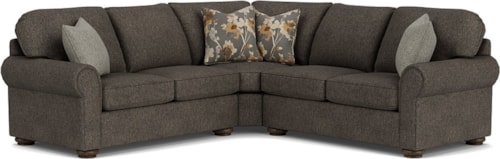 Traditional 4 Seat Sectional Sofa