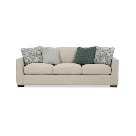 Contemporary Sofa with Track Arms