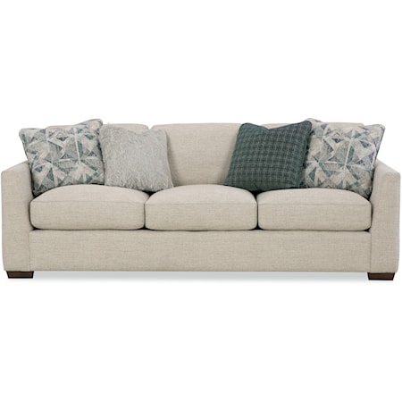 Contemporary Sofa with Track Arms