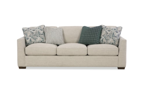Contemporary Sofa with Track Arms