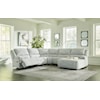 Signature Design by Ashley McClelland 5-Piece Reclining Sectional with Chaise