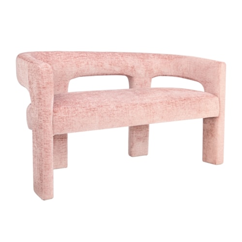 Contemporary Accent Bench with Open Back