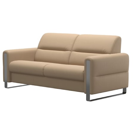 2.5-Seater Sofa with Steel Arms