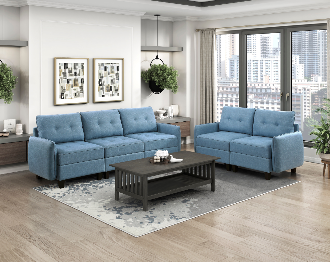 Loveseat with Hidden Storage