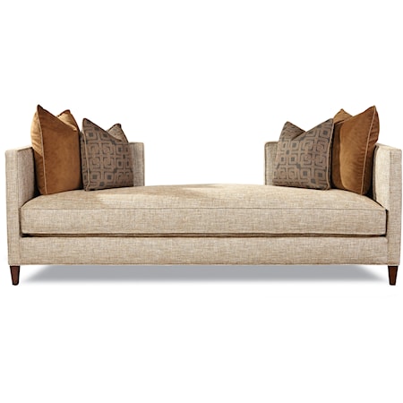 Contemporary Backless Sofa with Bench Seat