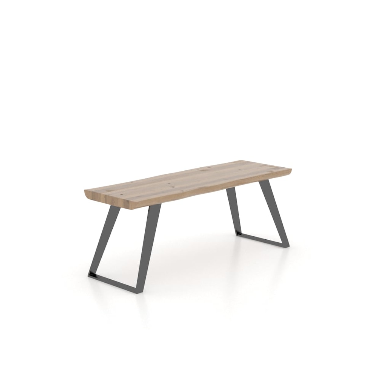 Canadel East Side Wooden Live Edge Bench
