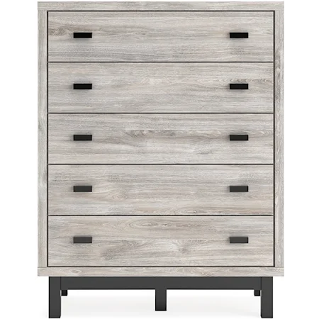 5-Drawer Wide Bedroom Chest