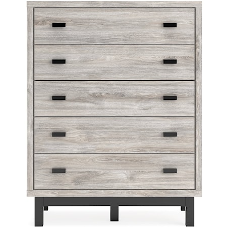 5-Drawer Wide Bedroom Chest
