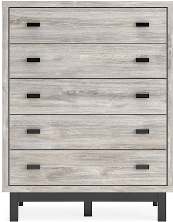 5-Drawer Wide Bedroom Chest