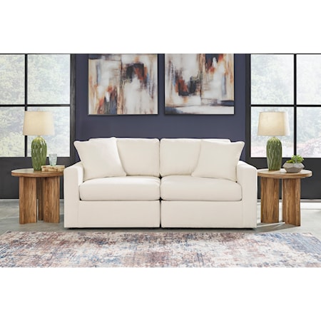 2-Piece Sectional Loveseat