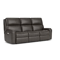 Casual Power Reclining Sofa with Power Headrest