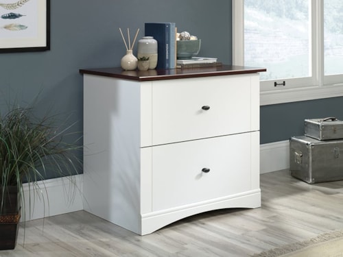 Transitional Two-Drawer Lateral File Cabinet
