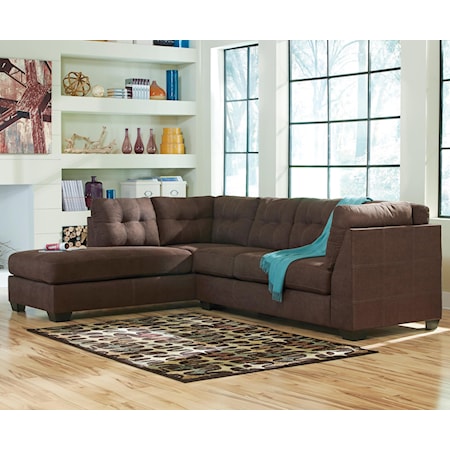 Contemporary 2-Piece Sectional with Left Chaise