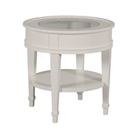 Transitional Round End Table