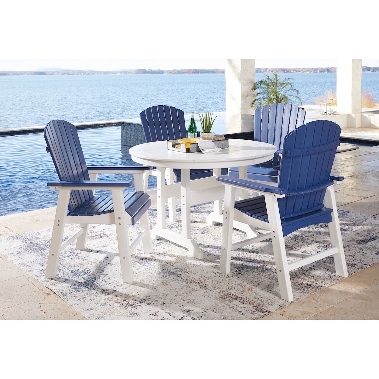 Signature Design by Ashley Crescent Luxe 5-Piece Dining Set