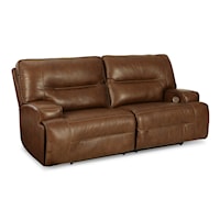 Contemporary Power Reclining Sofa with USB Port