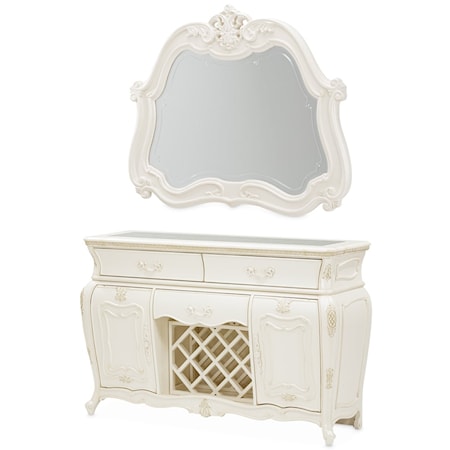 3-Drawer Sideboard and Mirror