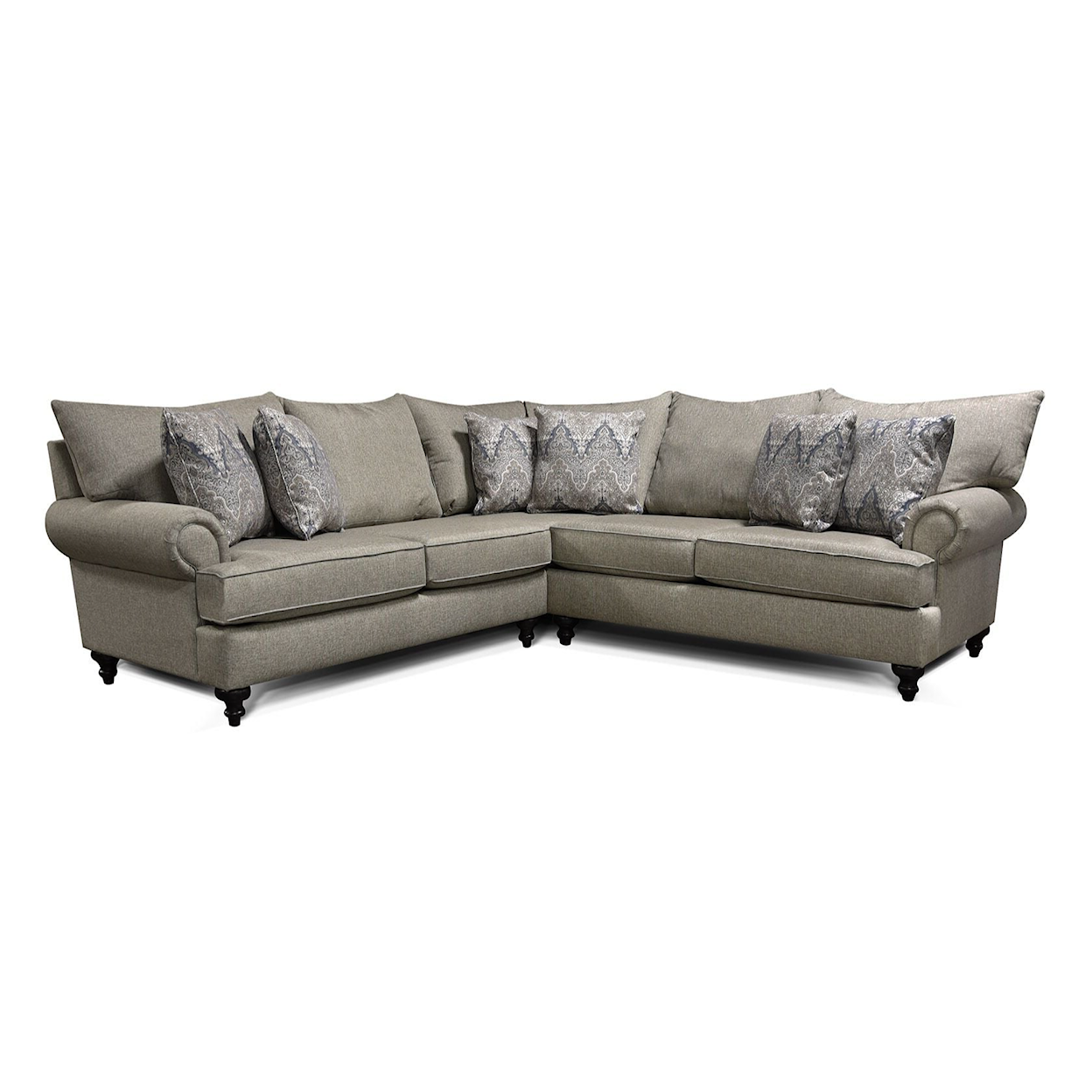 Tennessee Custom Upholstery 4Y00/N Series 2-Piece Sectional Sofa