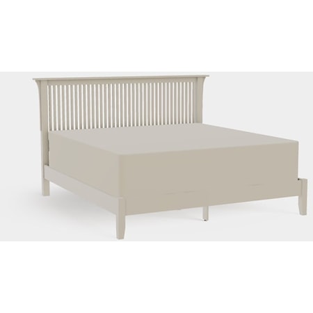 American Craftsman King Spindle Bed with Low Rails