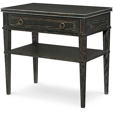 Traditional Nightstand with Storage