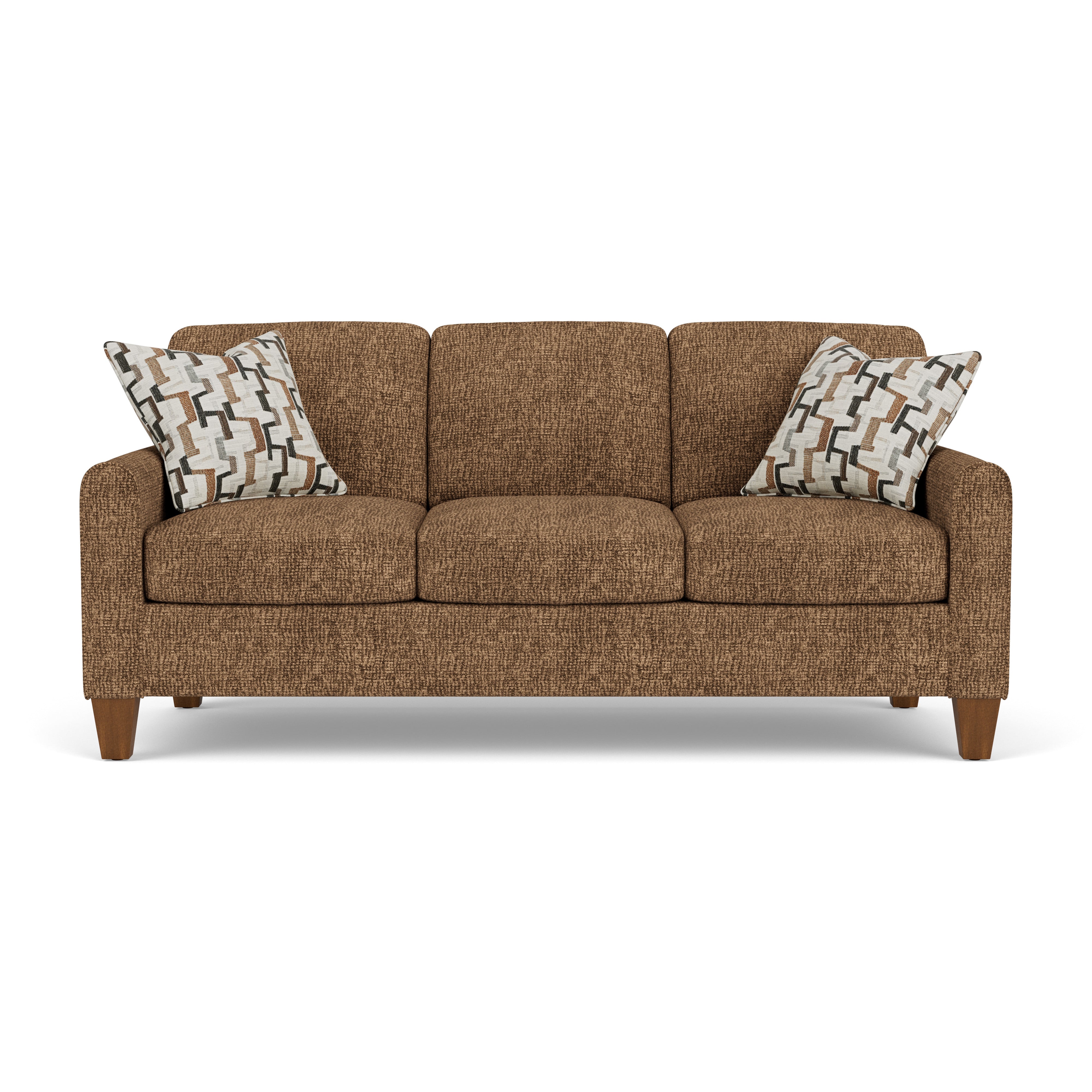 Flexsteel Moxy 503931 04370 Contemporary Sofa with Mailbox Arms