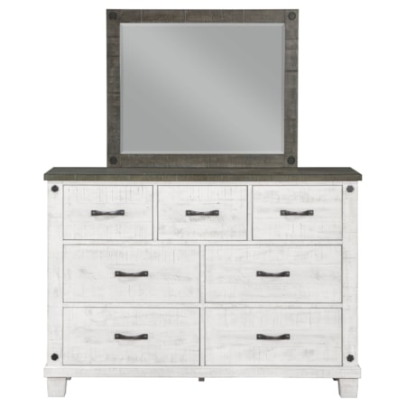 Lilith 7-drawer Dresser w/ Mirror