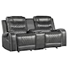 Homelegance Furniture Putnam Double Glider Reclining Loveseat