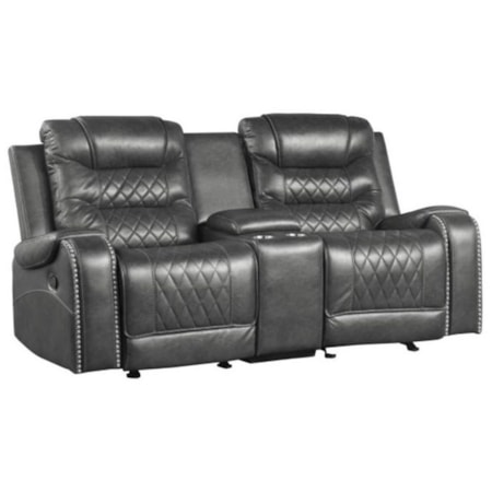 Double Glider Reclining Loveseat