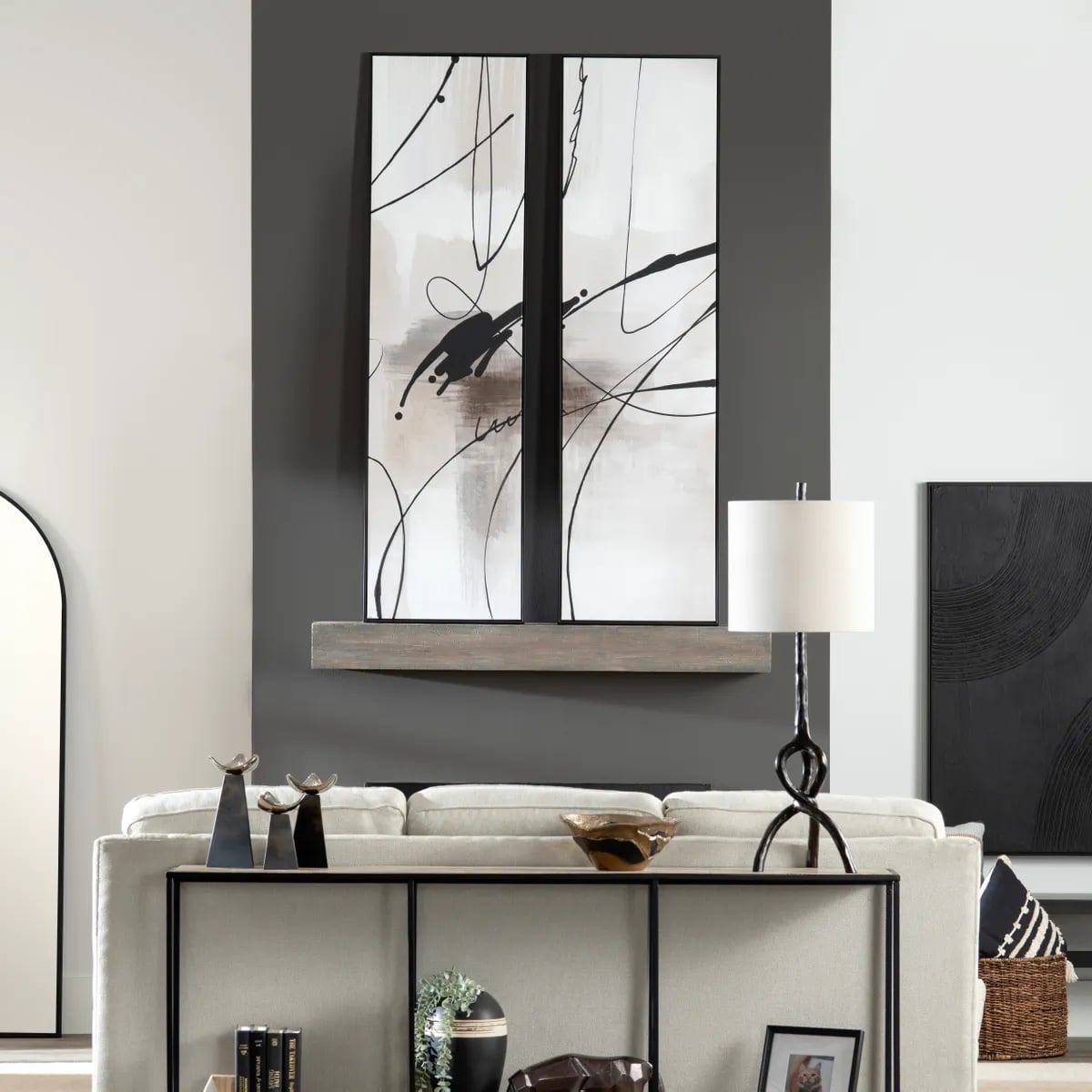 Crawford Framed Canvas - Set of 3