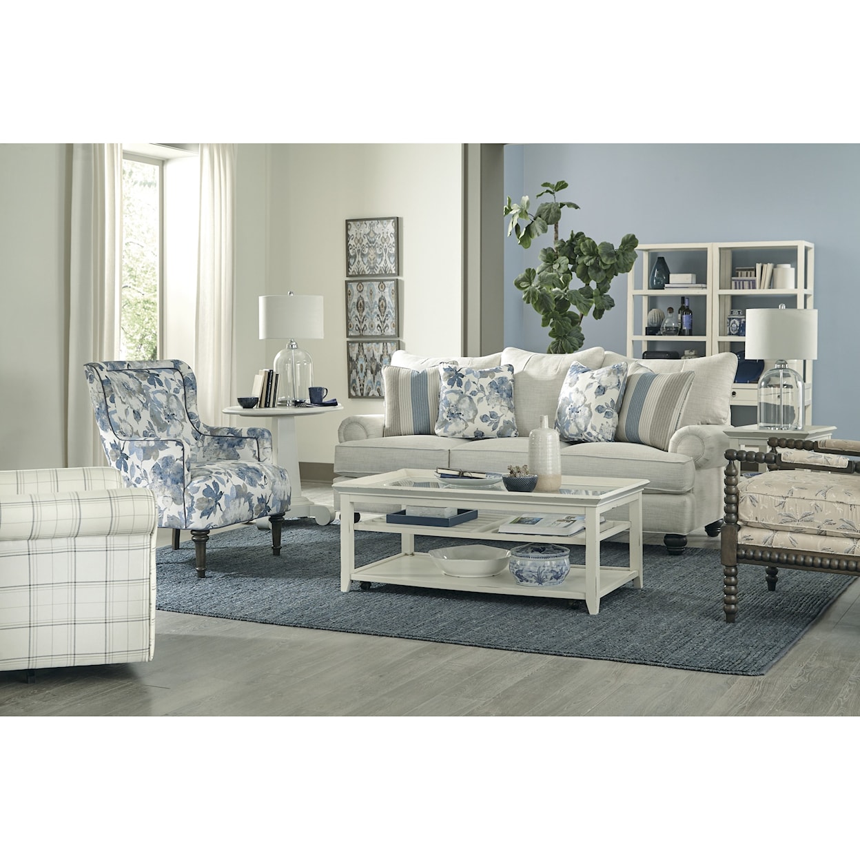 Craftmaster 080610 Wing Accent Chair