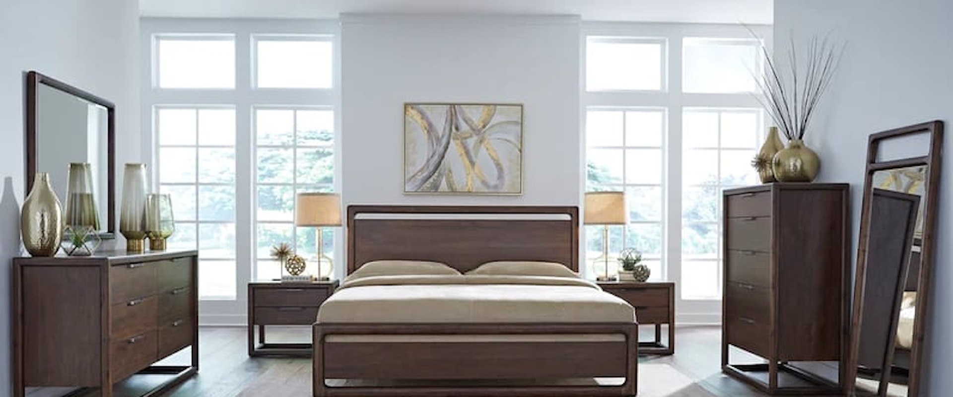 Contemporary 6-Piece Queen Bedroom Set