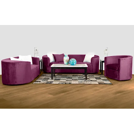 Contemporary 3-Piece Living Room Set