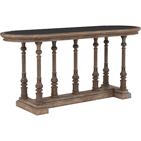 Gathering Pub Table with Oval Stone Top