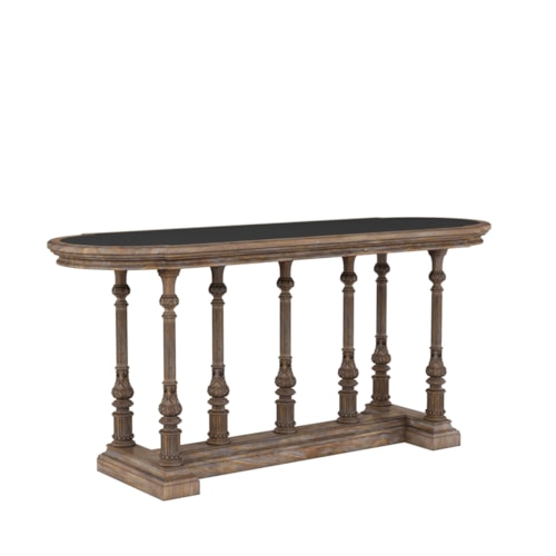 Gathering Pub Table with Oval Stone Top