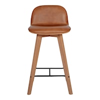 Napoli Leather Counter Stool Tan