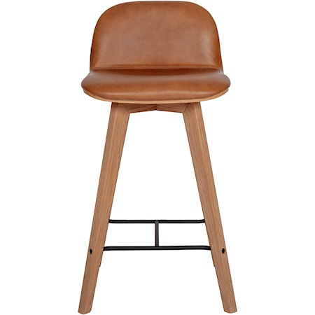 Napoli Leather Counter Stool Tan