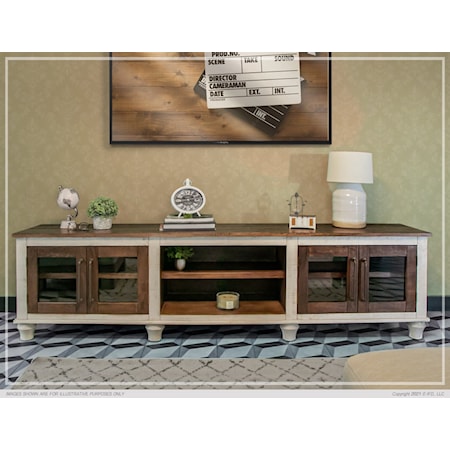 93&quot; 4-Door TV Stand