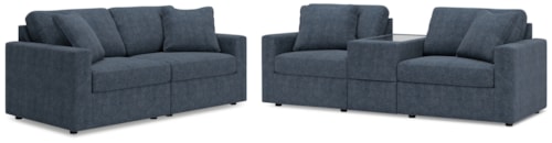 3-Piece Sectional Sofa And 2-Piece Sectional Loveseat